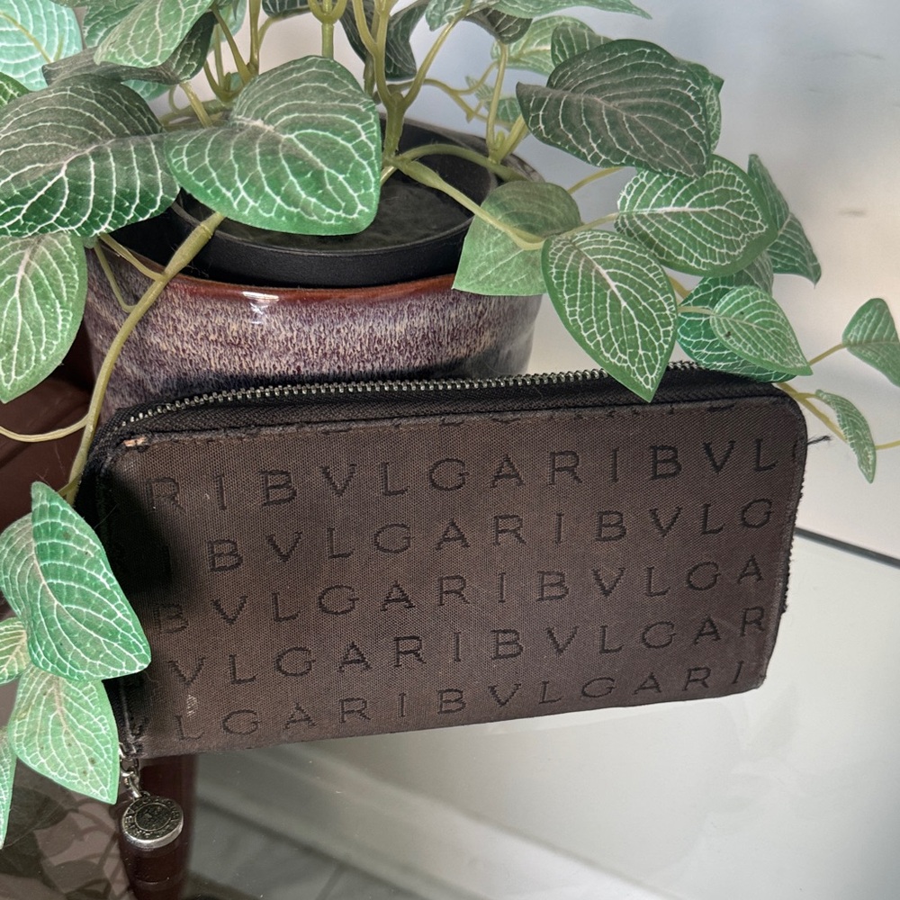 BVLGARI Black fabric Wallet